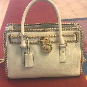 Michael Kors white and gold